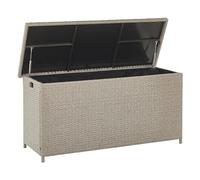Beliani Storage Box Modena Pe Rattan 126/46cm Taupe