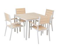PRATO 4 Seater Garden Dining Set Beige