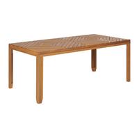 Beliani Garden Dining Table Baratti 180/90cm Acacia Wood Brown