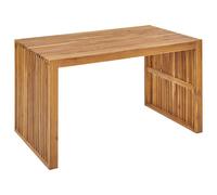 Beliani Garden Dining Table Bellano 70 Cm 120 Cm Acacia Wood Brown
