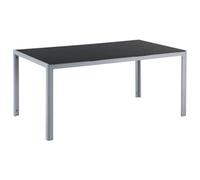 Beliani Garden Dining Table 160 x 90 cm Black CATANIA, Black