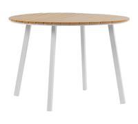 Beliani Garden Dining Table Cavoli 105 Cm 105 Cm Brown