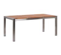 Garden Dining Table GROSSETO 180 cm 90 cm Eucalyptus Wood Brown
