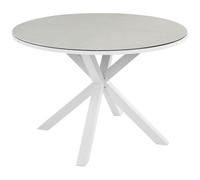 Garden Dining Table MALETTO 120 cm 120 cm Glass Taupe