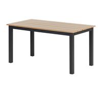 Garden Dining Table MESSINA 100 cm 52 cm Black