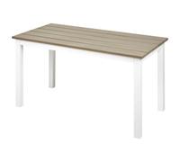 Beliani Garden Dining Table Messina 96/52cm White