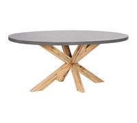 Garden Dining Table ORISTANO 190 cm 100 cm Concrete Grey