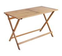 Beliani Garden Dining Table Prossedi 120 Cm 60 Cm Acacia Wood Brown