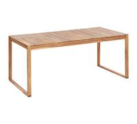 Garden Dining Table SASSARI II 180 cm 90 cm Certified Acacia Wood Light Brown