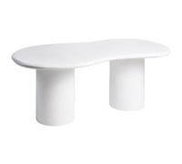 Garden Dining Table SIRMIONE 200 cm 110 cm Terrazzo Effect White Terrazzo