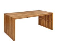 Beliani Garden Dining Table Sulzano 180 Cm 90 Cm Acacia Wood Brown