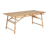 Garden Dining Table TINDARI 180 cm 90 cm Bamboo Light Brown