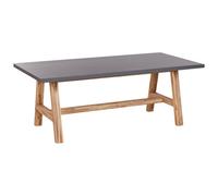 Beliani Garden Dining Table Tonnare 200 Cm 100 Cm Concrete Grey