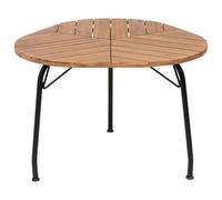 Beliani Garden Dining Table Varenna 106/103cm Acacia Wood Brown