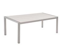 Beliani Garden Dining Table Vernio 180/90cm Metal White, White