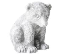 Beliani Garden Figurine Bowe Bear Grey