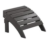 Beliani Garden Footstool Adirondack Dark Grey