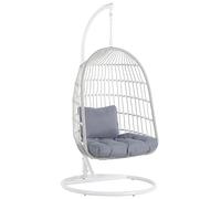 Hanging Chair with Stand ALLERA Metal White