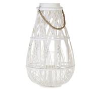 Lantern TONGA Bamboo Wood 56 cm White