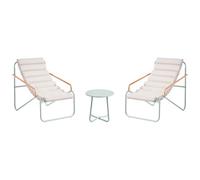 Garden Lounge Set with Table 2 Seater PASTO Mint Green Metal