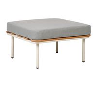 Beliani Garden Ottoman Senise Metal Grey