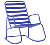 Beliani Garden Rocking Chair Turi Metal Blue