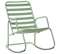 Beliani Garden Rocking Chair Turi Metal Green