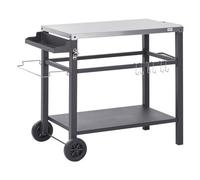 Garden Serving Trolley SPIAZZI Metal Black