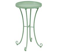 Beliani Garden Side Table Cavinia 40 Cm 40 Cm Metal Green