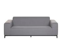 Beliani Garden Sofa 3 Seater Rovigo Grey