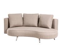 Garden Sofa 3 Seater PARORI Beige Right Hand
