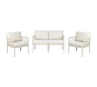 Beliani Garden Sofa Set 4 Seater Eriche Light Beige