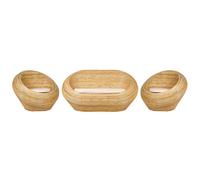 Beliani Garden Sofa Set 4 Seater Maiori Rattan Natural