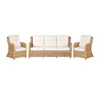 Garden Sofa Set 5 Seater ALESSANO Rattan Natural