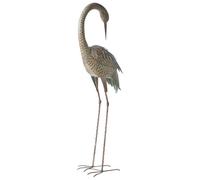 Beliani Garden Statue Beyla Crane Brown
