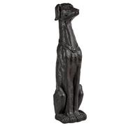 Beliani Garden Statue Chart Dog Graphite Grey