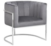 Armchair LARVIK Velvet Grey