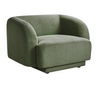 Beliani Glam Armchair Skjanes Fabric Green