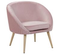 Beliani Glam Armchair Tromso Velvet Pink