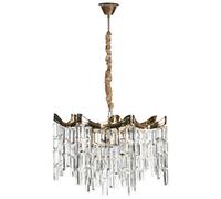 Beliani Glam Chandelier Jemni Crystal Gold