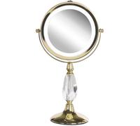 Beliani Glam Makeup Mirror Led Maury Gold