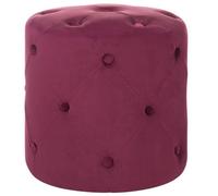 Beliani Glam Pouffe Corolla Velvet Coral