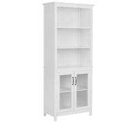 Beliani Glass Display Cabinet LUSBY 75 cm White, White