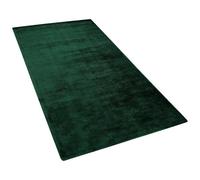 Beliani Handwoven Tufted Area Rug, Green Viscose And Cotton, 80 X 150 Cm