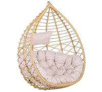 Beliani Hanging Chair Arsita Pe Rattan Natural