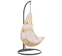Hanging Chair with Stand ATRI II PE Rattan Natural