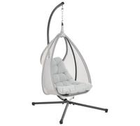 Hanging Chair with Stand AVEGNO Fabric Light Grey