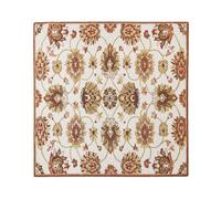 Beliani Heritage Hand-Tufted Wool Area Rug 200 X 200 Cm Beige Brown Oriental Pattern Thick Pile