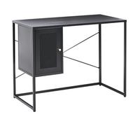 Home Office Desk HARJO Black 100 cm 50 cm with Storage