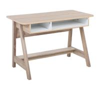 Beliani Home Office Desk Jackson White 110 Cm 60 Cm